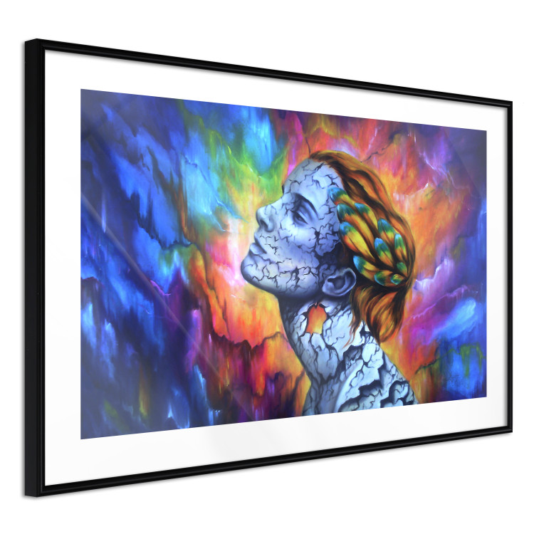 Poster Fragility - abstract woman on a colorful background in a watercolor style 127098 additionalImage 6