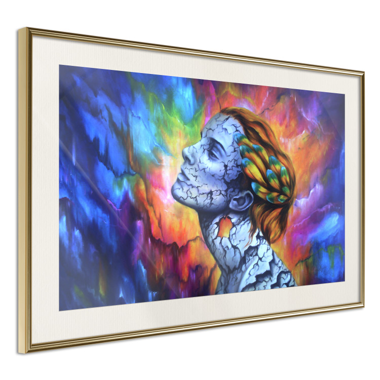 Poster Fragility - abstract woman on a colorful background in a watercolor style 127098 additionalImage 3