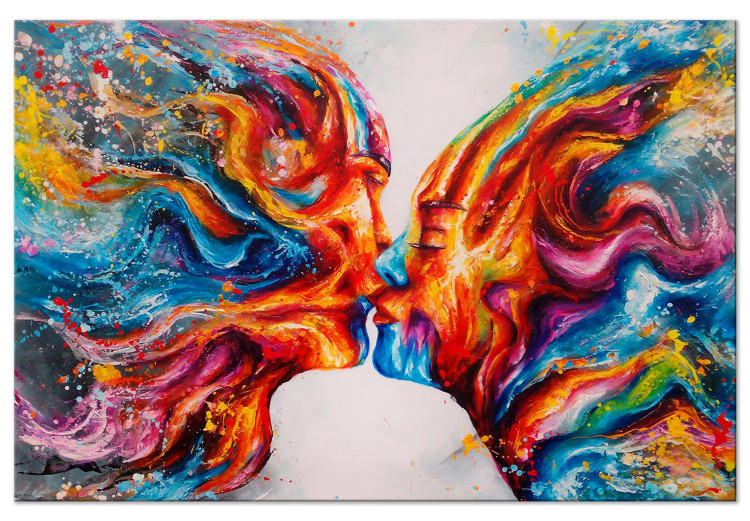 Canvas Art Print Hot Kiss (1 Part) Wide 127198