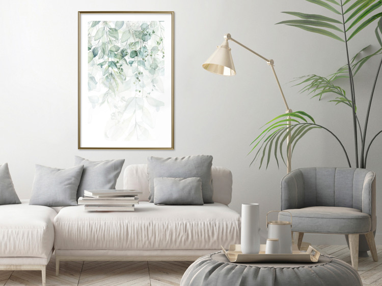 Wall Poster Gentle Touch of Nature - jungle leaves composition on white background 127898 additionalImage 23