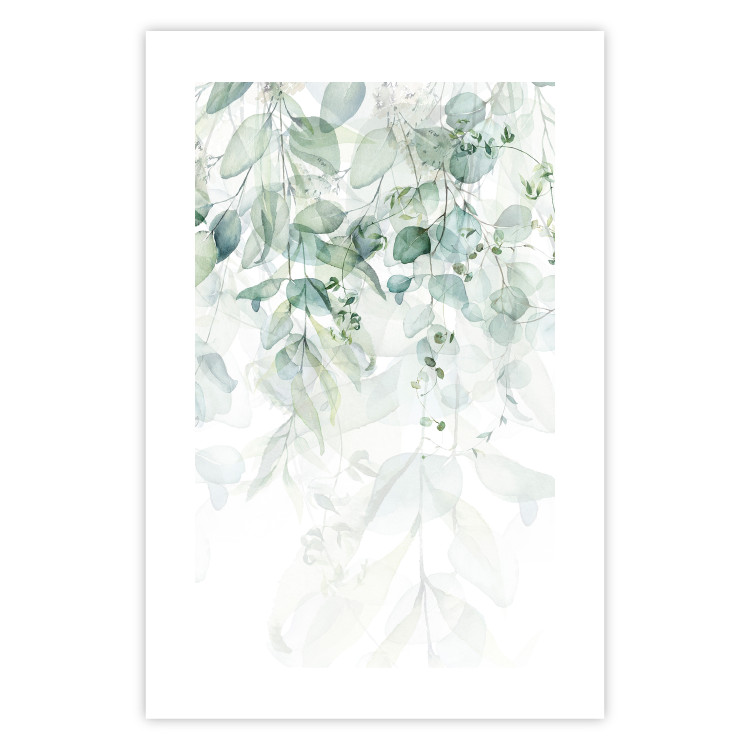 Wall Poster Gentle Touch of Nature - jungle leaves composition on white background 127898 additionalImage 21
