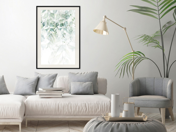 Wall Poster Gentle Touch of Nature - jungle leaves composition on white background 127898 additionalImage 25