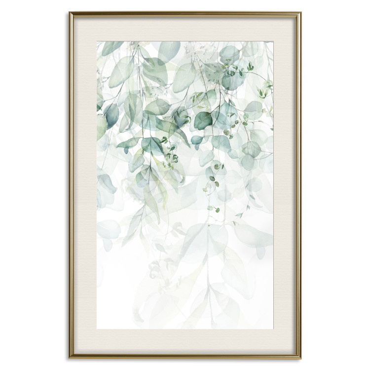 Wall Poster Gentle Touch of Nature - jungle leaves composition on white background 127898 additionalImage 20