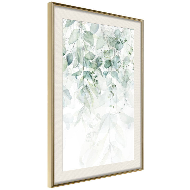 Wall Poster Gentle Touch of Nature - jungle leaves composition on white background 127898 additionalImage 2