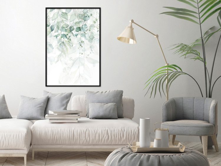 Wall Poster Gentle Touch of Nature - jungle leaves composition on white background 127898 additionalImage 6