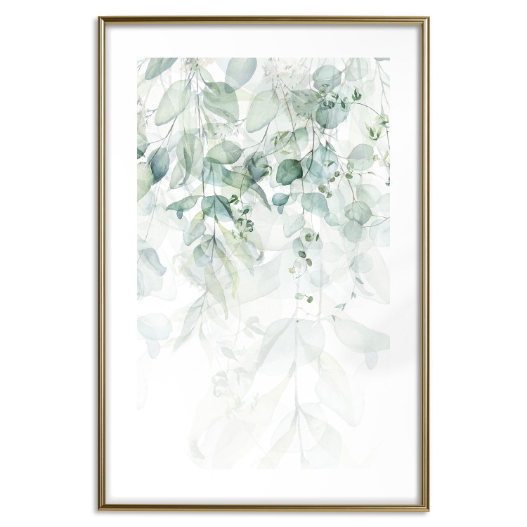Wall Poster Gentle Touch of Nature - jungle leaves composition on white background 127898 additionalImage 13