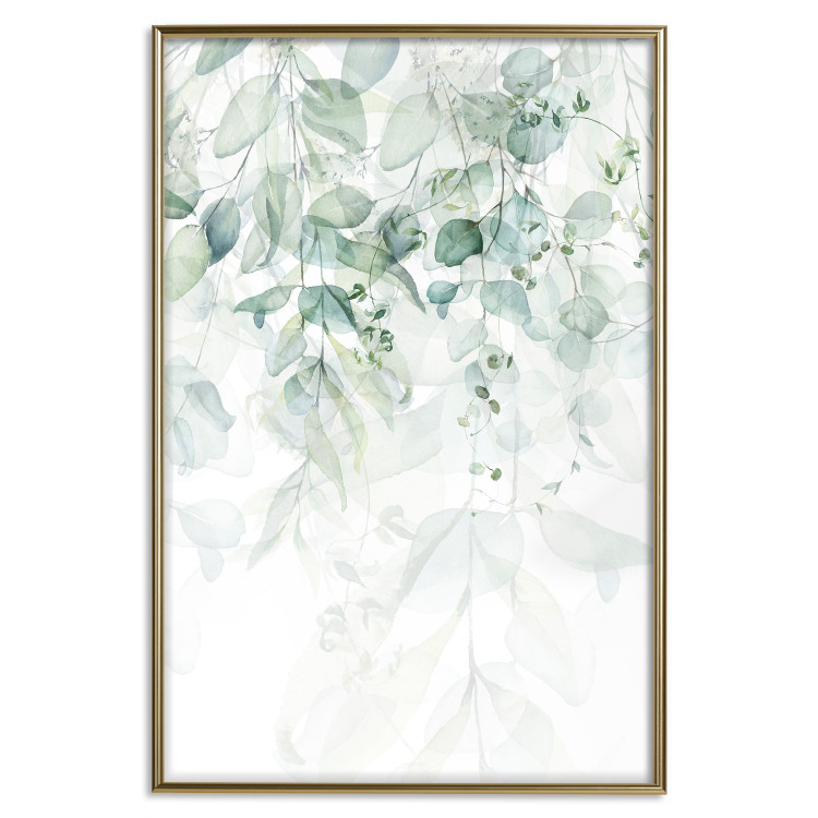Wall Poster Gentle Touch of Nature - jungle leaves composition on white background 127898 additionalImage 15