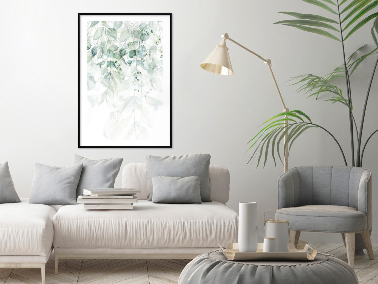 Wall Poster Gentle Touch of Nature - jungle leaves composition on white background 127898 additionalImage 18