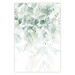 Wall Poster Gentle Touch of Nature - jungle leaves composition on white background 127898