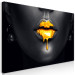 Large canvas print Gold Lips II [Large Format] 128498 additionalThumb 3