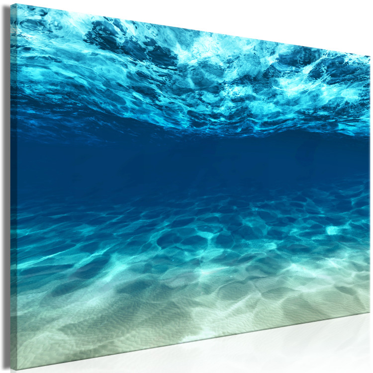 Canvas Art Print Ocean Glow (1-part) wide - underwater world nature landscape 128798 additionalImage 2