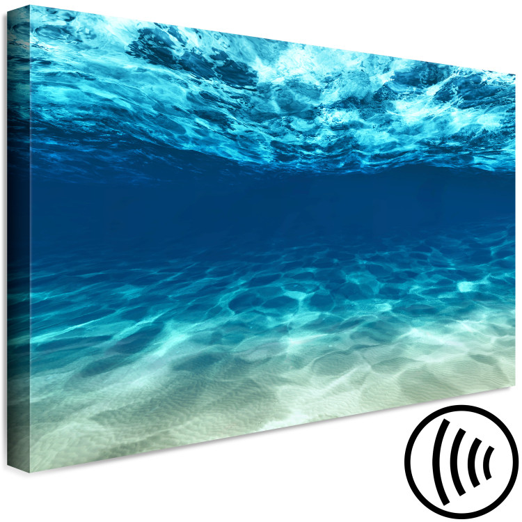 Canvas Art Print Ocean Glow (1-part) wide - underwater world nature landscape 128798 additionalImage 6