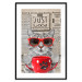 Wall Poster Cat with Coffee - funny composition with domestic pet and text in the background 129098 additionalThumb 15