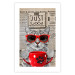 Wall Poster Cat with Coffee - funny composition with domestic pet and text in the background 129098 additionalThumb 25