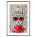 Wall Poster Cat with Coffee - funny composition with domestic pet and text in the background 129098 additionalThumb 16