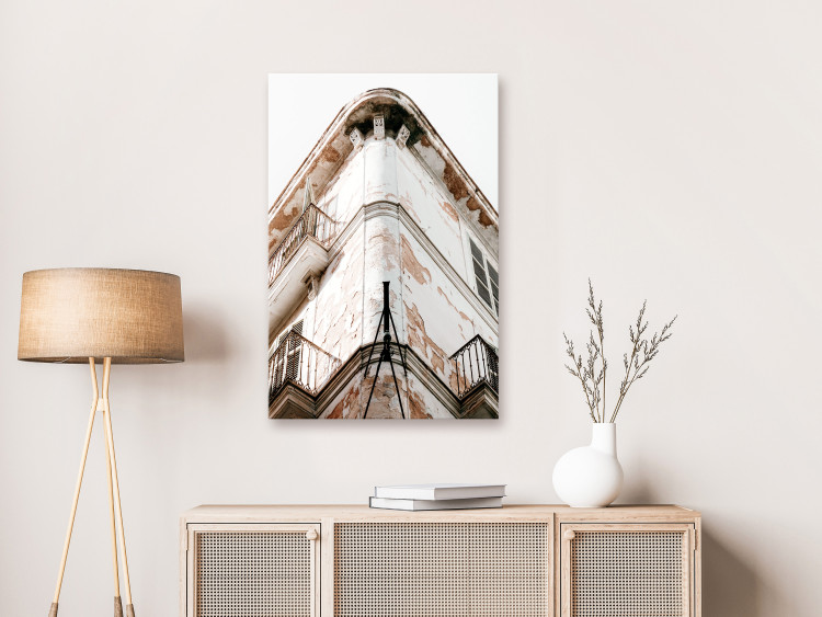 Canvas Art Print Southern Corner (1-part) vertical - old building in the city 129498 additionalImage 3