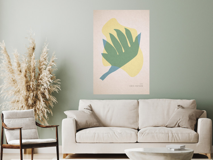 Wall Poster Love Nature - abstract geometric figures in pastel colors 134998 additionalImage 2