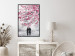 Wall Poster April in Paris - romantic landscape of Paris and a tree with pink leaves 135098 additionalThumb 4