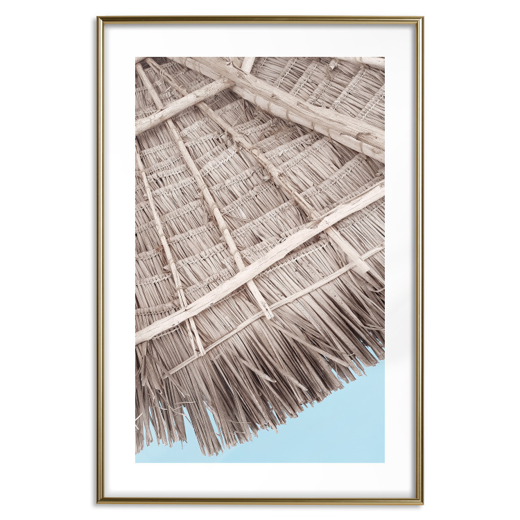 Wall Poster Exotic Structure - landscape of a tropical cottage roof against sky 135298 additionalImage 15