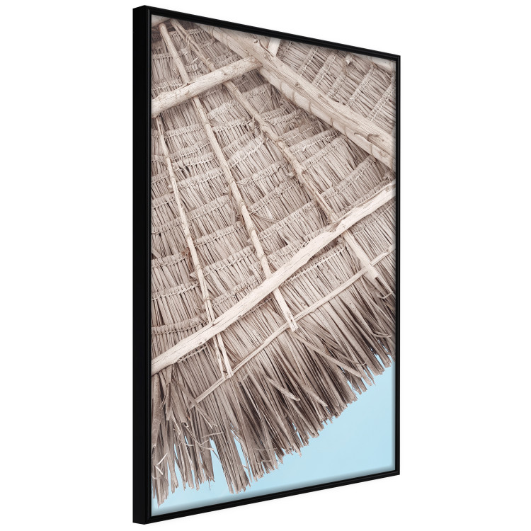 Wall Poster Exotic Structure - landscape of a tropical cottage roof against sky 135298 additionalImage 3