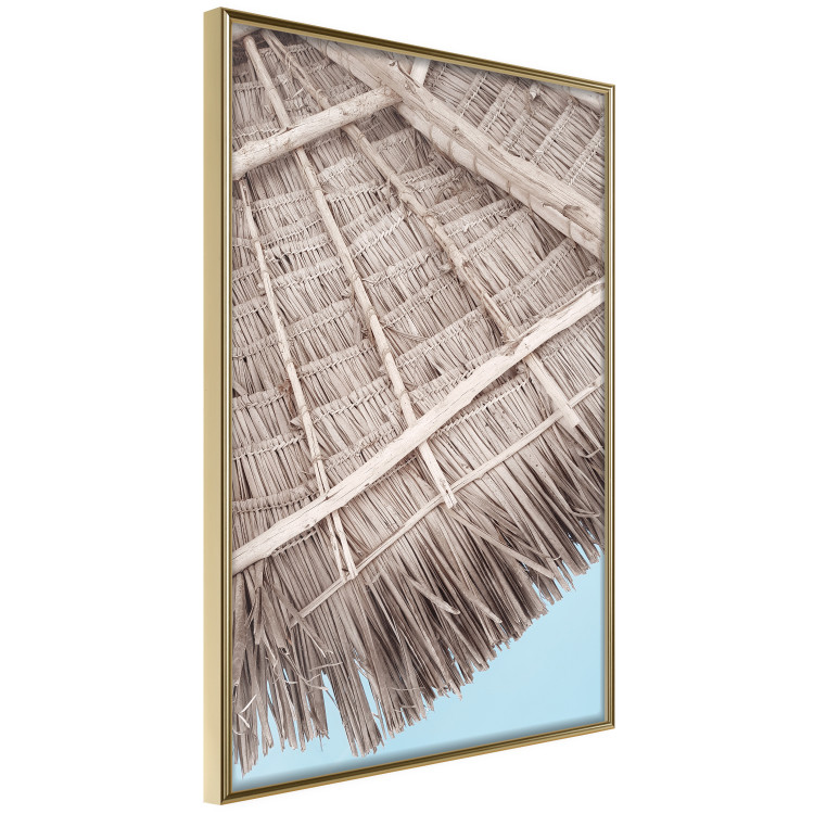 Wall Poster Exotic Structure - landscape of a tropical cottage roof against sky 135298 additionalImage 8