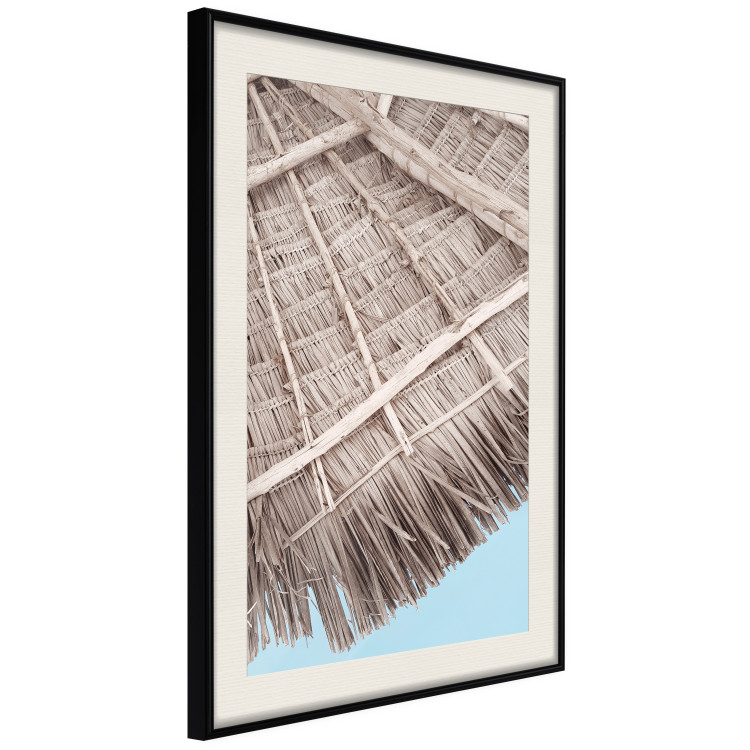 Wall Poster Exotic Structure - landscape of a tropical cottage roof against sky 135298 additionalImage 8