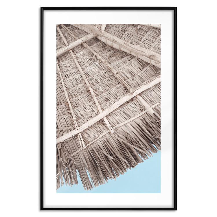 Wall Poster Exotic Structure - landscape of a tropical cottage roof against sky 135298 additionalImage 20