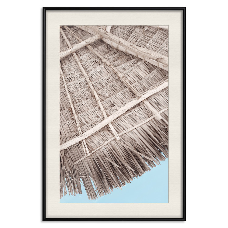 Wall Poster Exotic Structure - landscape of a tropical cottage roof against sky 135298 additionalImage 17