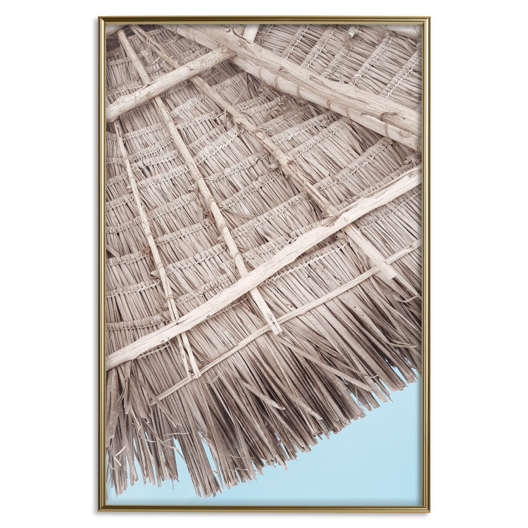 Wall Poster Exotic Structure - landscape of a tropical cottage roof against sky 135298 additionalImage 16