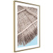 Wall Poster Exotic Structure - landscape of a tropical cottage roof against sky 135298 additionalThumb 2