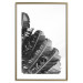 Poster Banana Fan - gray leaves with distinct texture on a white background 135598 additionalThumb 8
