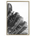 Poster Banana Fan - gray leaves with distinct texture on a white background 135598 additionalThumb 9
