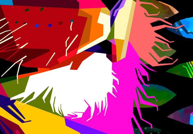 Large canvas print Rainbow Lion [Large Format] 136398 additionalImage 4