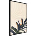 Poster Plant Aura - boho-style abstraction with a leaf of a green plant 137498 additionalThumb 7