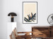 Poster Plant Aura - boho-style abstraction with a leaf of a green plant 137498 additionalThumb 16