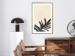 Poster Plant Aura - boho-style abstraction with a leaf of a green plant 137498 additionalThumb 15