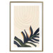 Poster Plant Aura - boho-style abstraction with a leaf of a green plant 137498 additionalThumb 12