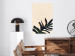 Poster Plant Aura - boho-style abstraction with a leaf of a green plant 137498 additionalThumb 14