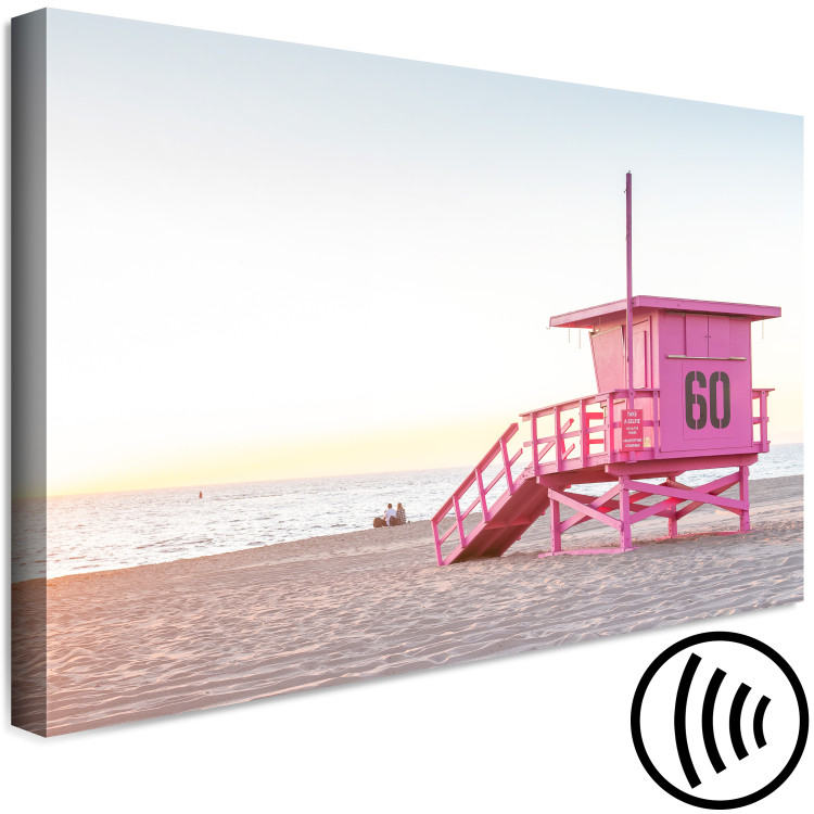 Canvas Print Sunset - View of a Lifeguard Booth on a Miami Beach 144498 additionalImage 6
