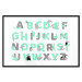 Poster English Alphabet for Children - Gray and Mint Letters with Animals 146498 additionalThumb 24