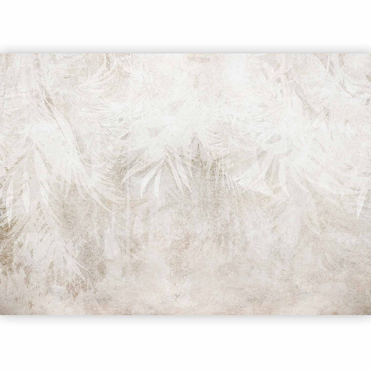 Wall Mural Etude of Nature - Beige Abstract Background With Leaf Shapes in the Background 148598 additionalImage 1