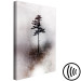 Canvas Tall Tree (1-piece) - plant landscape on a gray-brown background 148898 additionalThumb 6