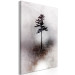 Canvas Tall Tree (1-piece) - plant landscape on a gray-brown background 148898 additionalThumb 2