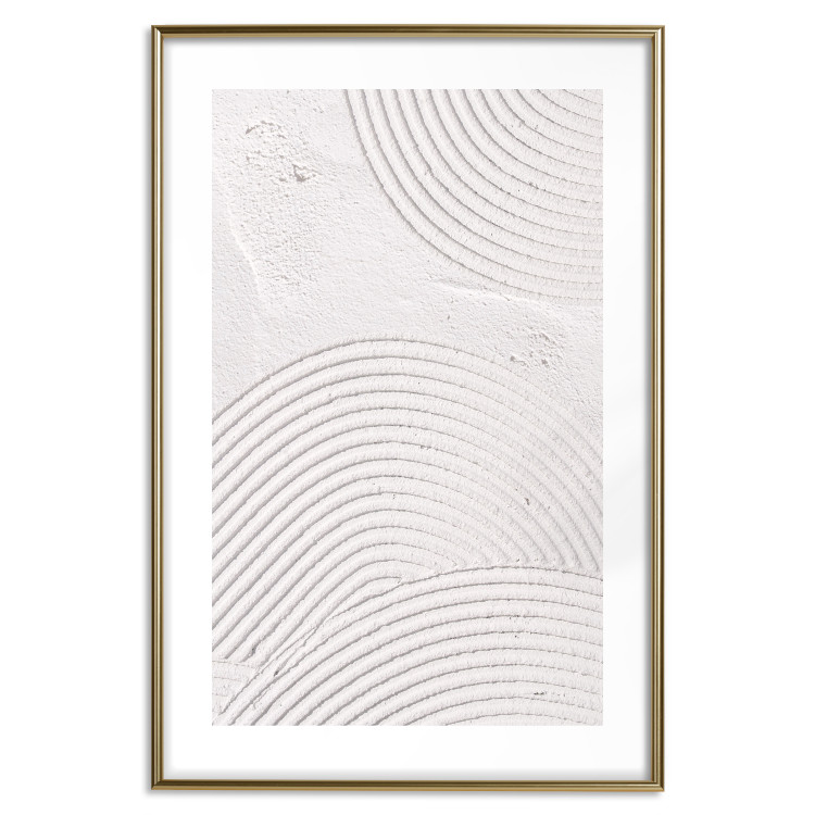 Wall Poster Grooves - Abstract Shapes in Organic Shaped Cement 149898 additionalImage 24