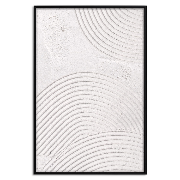 Wall Poster Grooves - Abstract Shapes in Organic Shaped Cement 149898 additionalImage 20