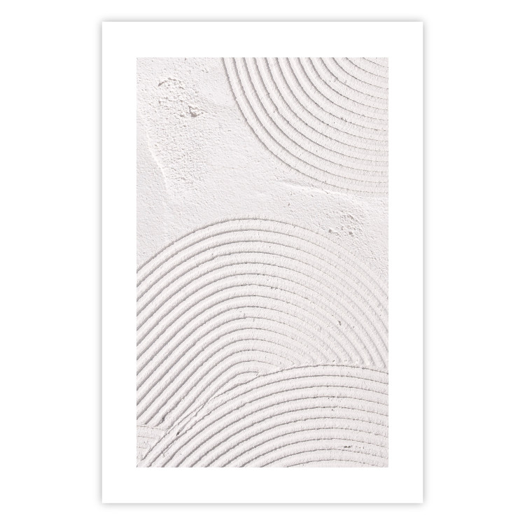 Wall Poster Grooves - Abstract Shapes in Organic Shaped Cement 149898 additionalImage 23