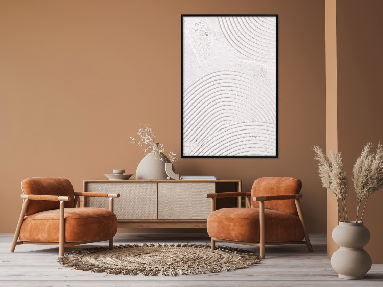 Wall Poster Grooves - Abstract Shapes in Organic Shaped Cement 149898 additionalImage 14