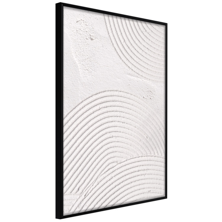 Wall Poster Grooves - Abstract Shapes in Organic Shaped Cement 149898 additionalImage 2