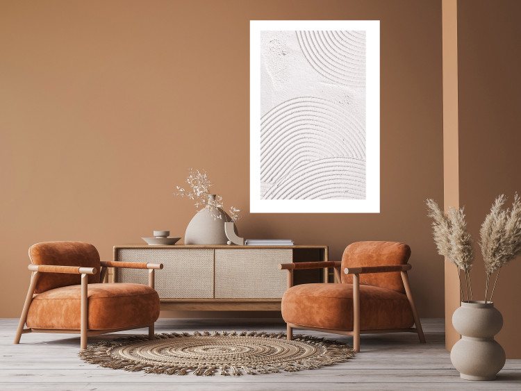 Wall Poster Grooves - Abstract Shapes in Organic Shaped Cement 149898 additionalImage 12