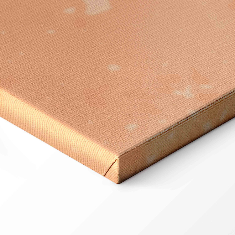 Canvas Art Print Harmony of Nature - Beige Abstract With Spots of Color and Leaves 151198 additionalImage 6